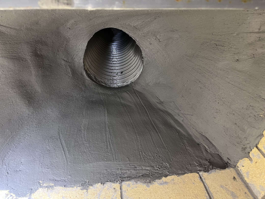 New stainless steel chimney liner for a fireplace Chimney liners for fireplaces