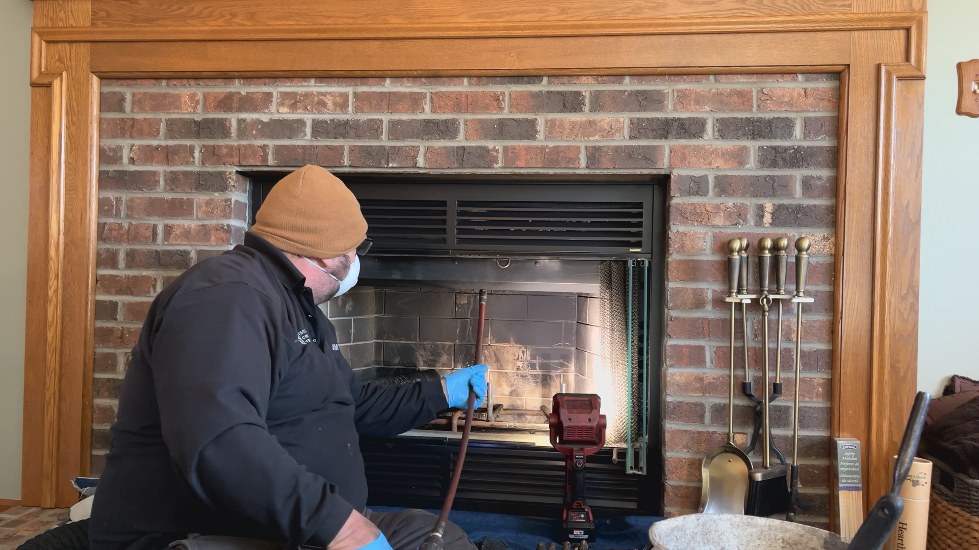 Chimney Sweeping a Lake Geneva Fireplace Chimney Sweeping in Lake Geneva WI